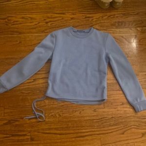 cropper sweatshirt zara